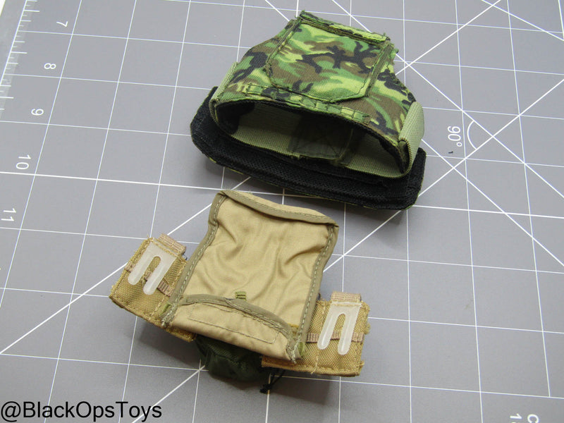 Load image into Gallery viewer, Bam 1/6 Woodland Camo Plate Carrier w/Pouch Set (Toy Soldier)
