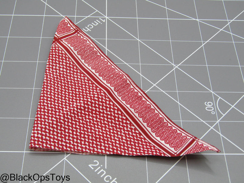 Load image into Gallery viewer, Bam 1/6 Red &amp; White Bandana
