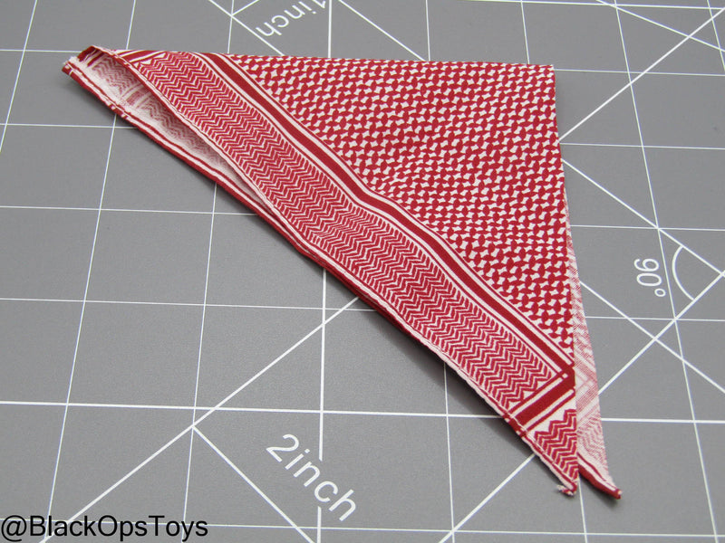 Load image into Gallery viewer, Bam 1/6 Red &amp; White Bandana
