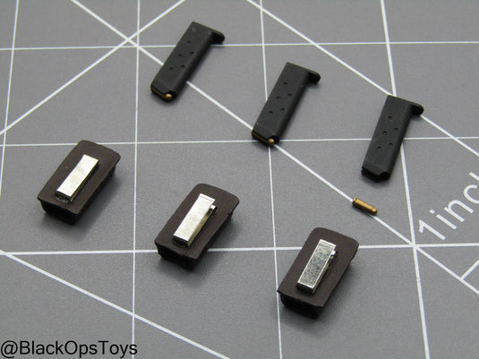 Pistol Magazines w/Mag Holsters (x3)