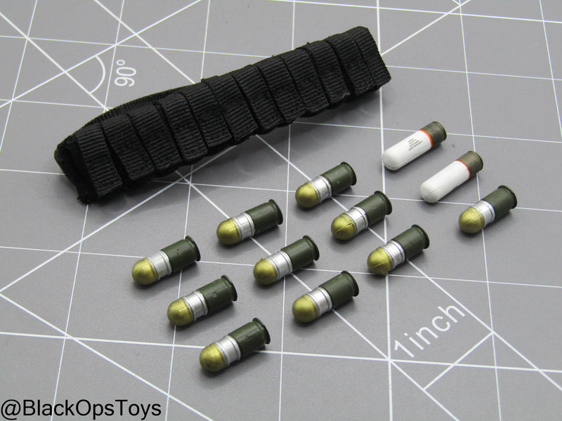Load image into Gallery viewer, Black Bandoleer w/40mm Grenades
