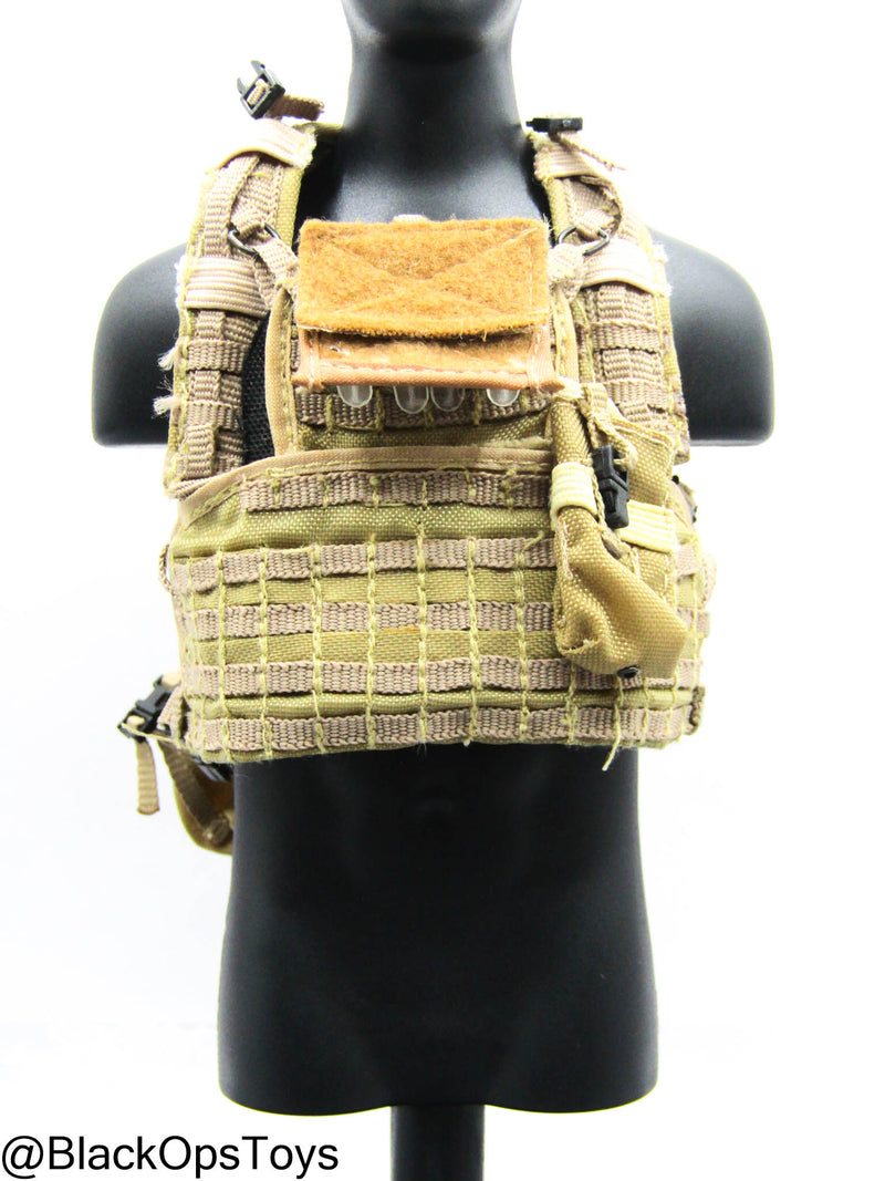 Load image into Gallery viewer, Tan Chest Rig w/Pouch Set
