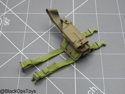 Tan Drop Leg Pistol Holster