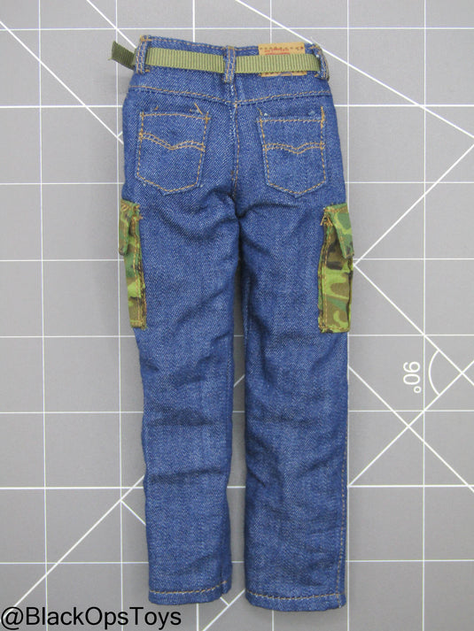 Vietnam - US SEAL Rifleman - Jean Pants w/Woodland Camo Patches