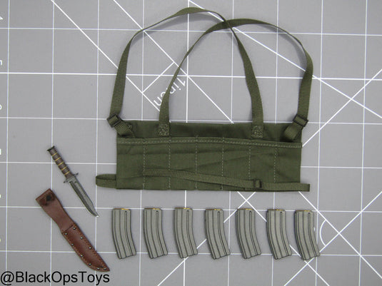 Vietnam - US SEAL Rifleman - Bandoleer w/Magazine & Knife Set