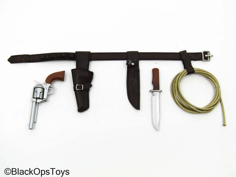 Load image into Gallery viewer, Old Man Logan - Brown Leather-Like Belt Set w/Revolver
