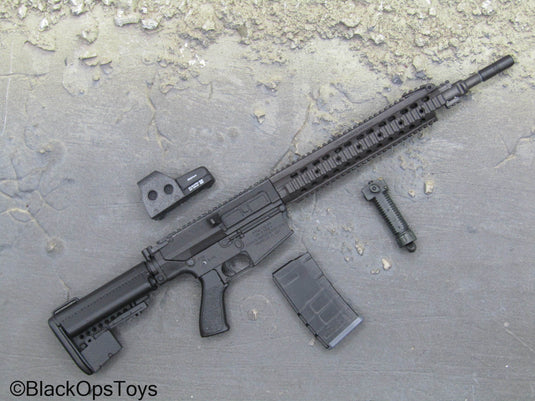 Weapons Collection - Black 308 Assault Rifle w/EO-Tech Sight & Grip
