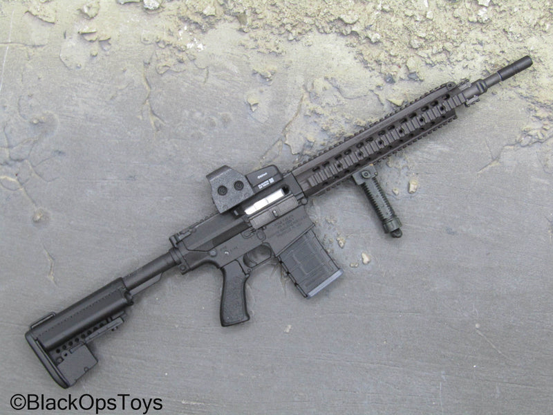 Load image into Gallery viewer, Weapons Collection - Black 308 Assault Rifle w/EO-Tech Sight &amp; Grip
