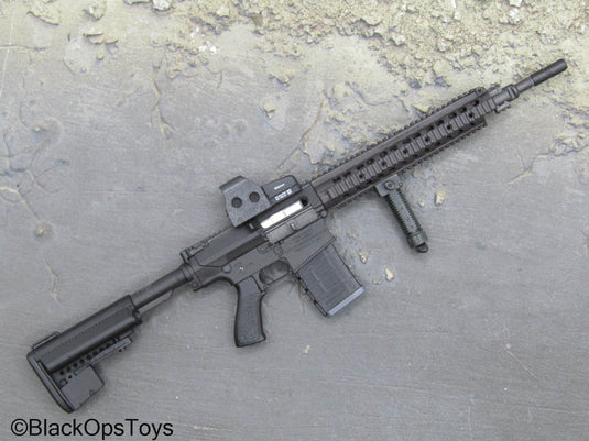 Weapons Collection - Black 308 Assault Rifle w/EO-Tech Sight & Grip