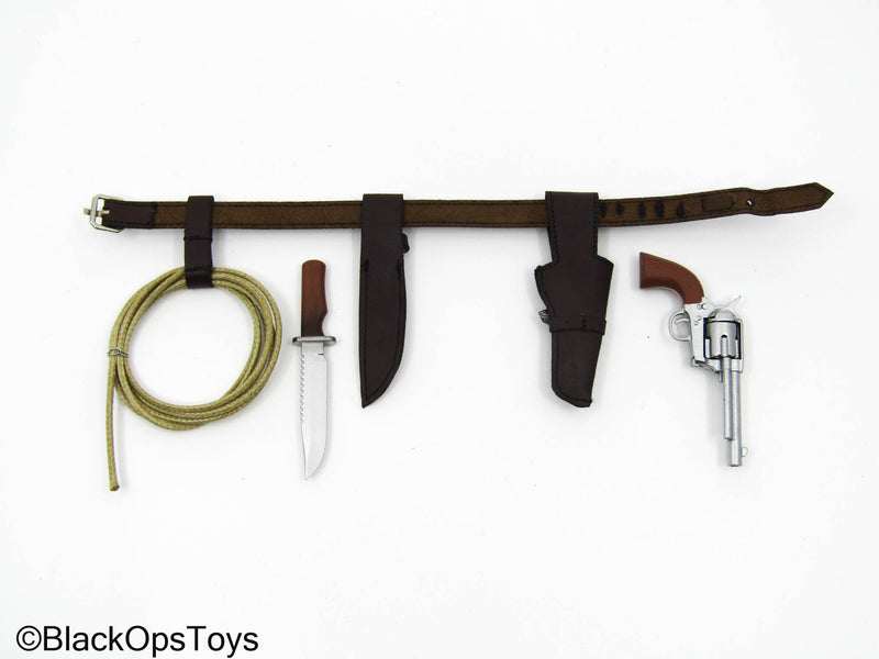 Load image into Gallery viewer, Old Man Logan - Brown Leather-Like Belt Set w/Revolver
