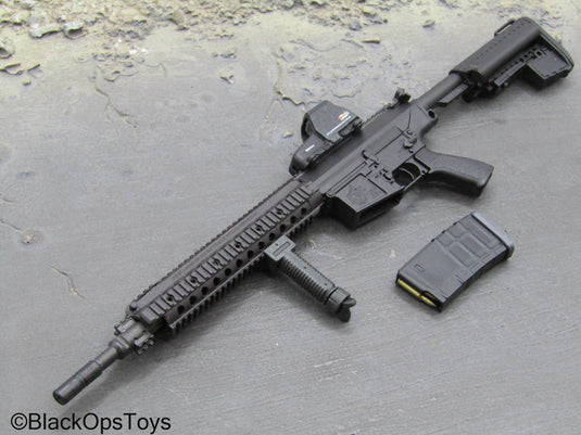 Weapons Collection - Black 308 Assault Rifle w/EO-Tech Sight & Grip