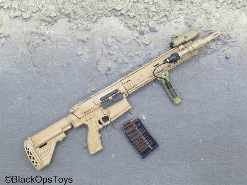 Load image into Gallery viewer, Weapons Collection - Desert Tan 308 w/PEQ
