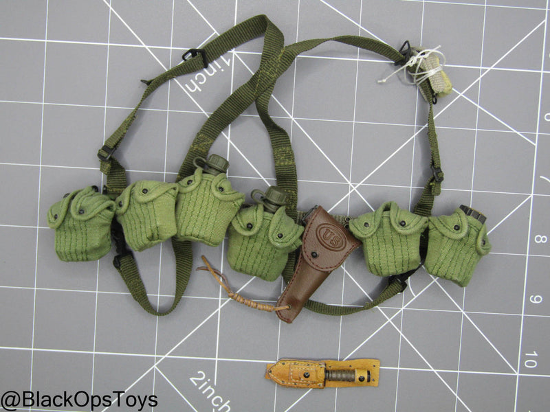 Load image into Gallery viewer, Vietnam Team Leader - Rivet Belt w/Harness, Pistol, &amp; Pouch Set
