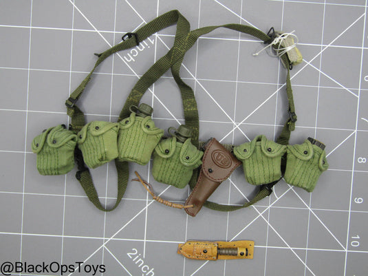 Vietnam Team Leader - Rivet Belt w/Harness, Pistol, & Pouch Set