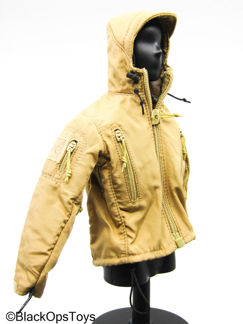 Load image into Gallery viewer, Tan Hooded Jacket (Soldier Story)
