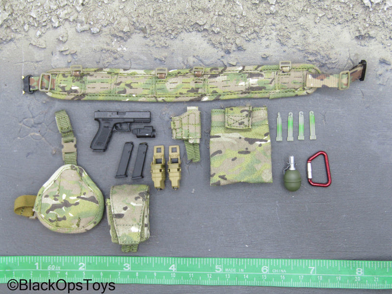 Load image into Gallery viewer, FSB Spetsnaz Alpha - Multicam MOLLE Battle Belt w/Pouch &amp; Gear Set
