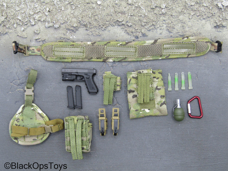 Load image into Gallery viewer, FSB Spetsnaz Alpha - Multicam MOLLE Battle Belt w/Pouch &amp; Gear Set
