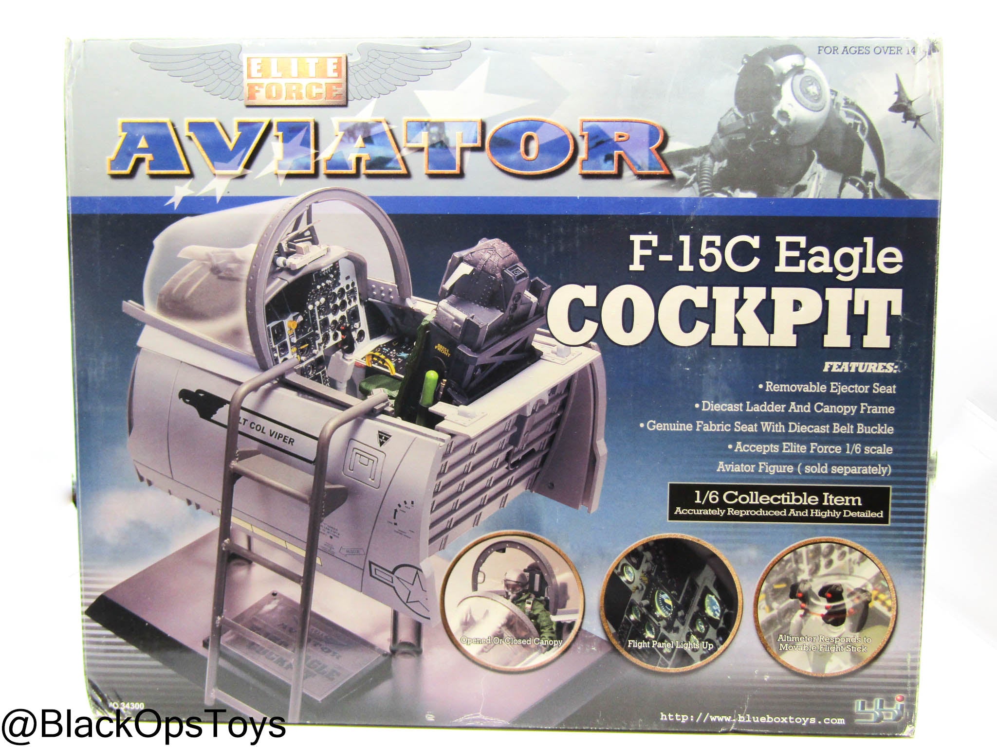 1/6 F-15C イーグルコクピット「ELITE FORCE AVIATOR」 Aviator F-15C Eagle Cockpit - MINT IN BOX – BlackOpsToys