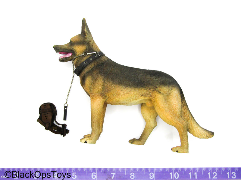Load image into Gallery viewer, German Shepard Dog w/Leash &amp; Muzzle (READ DESC)
