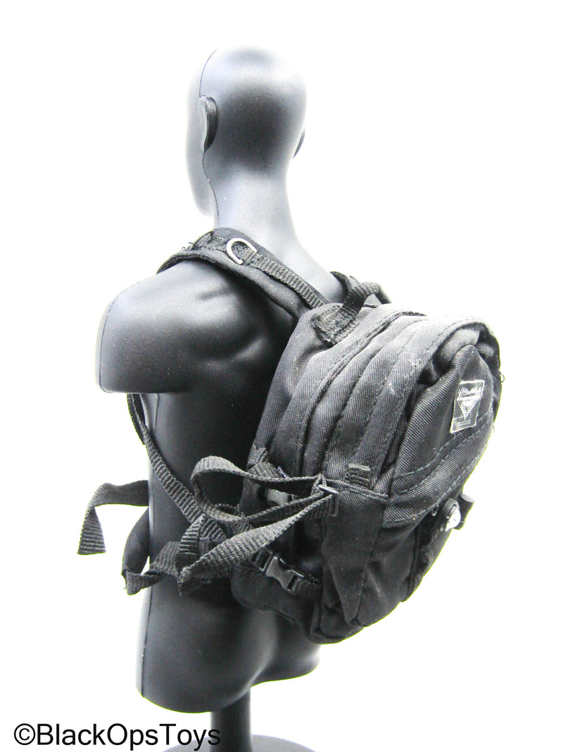 Load image into Gallery viewer, Black Tactical Backpack w/Tac Light

