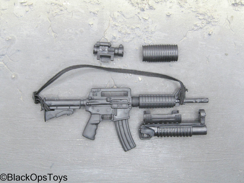 Load image into Gallery viewer, AR-15 w/Carrying Handle, Scope, Sling &amp; Grenade Launcher
