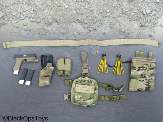 US Army Special Forces - Multicam Belt Set w/Pistol
