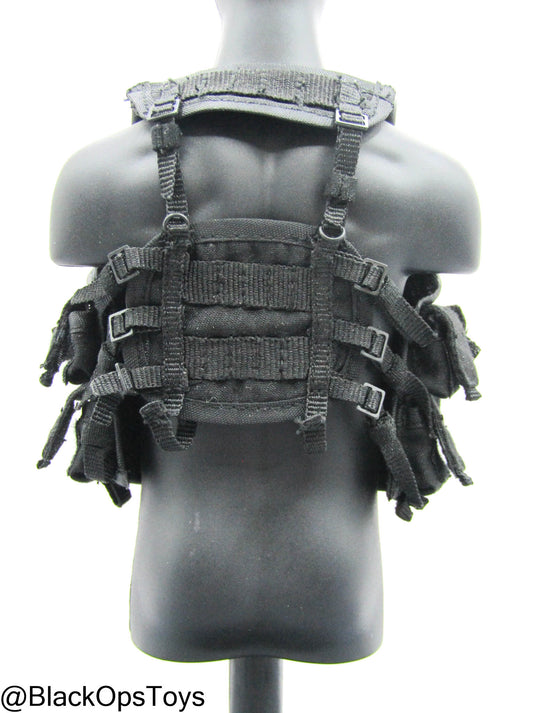 Black Tarzan Vest w/Magazine & Grenade Set