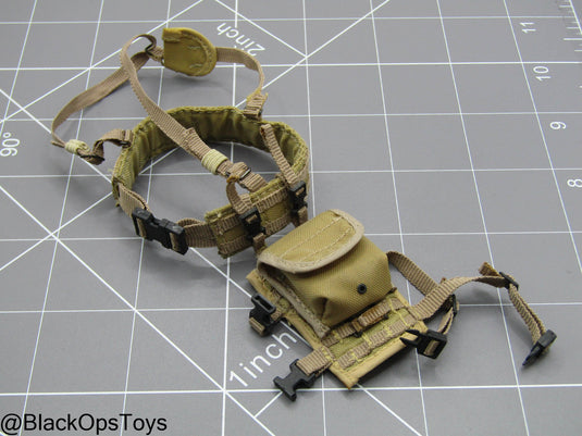 Tan Belt w/MOLLE Pouch Set