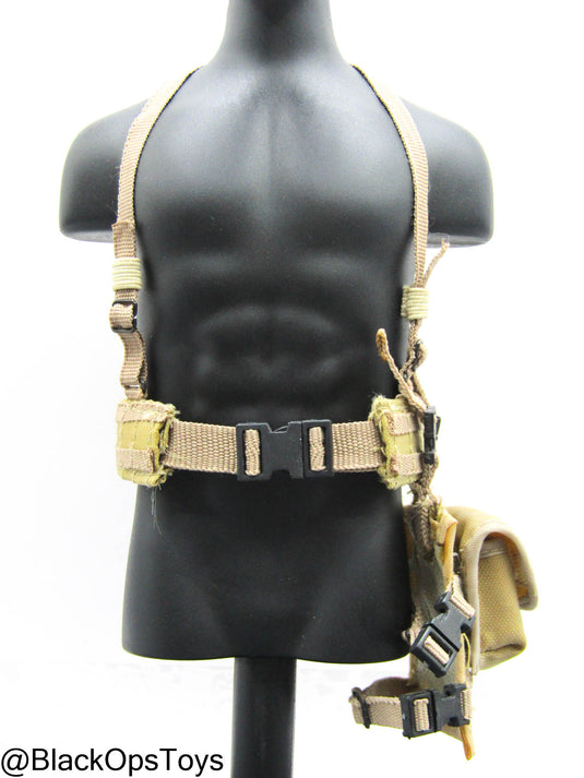 Tan Belt w/MOLLE Pouch Set