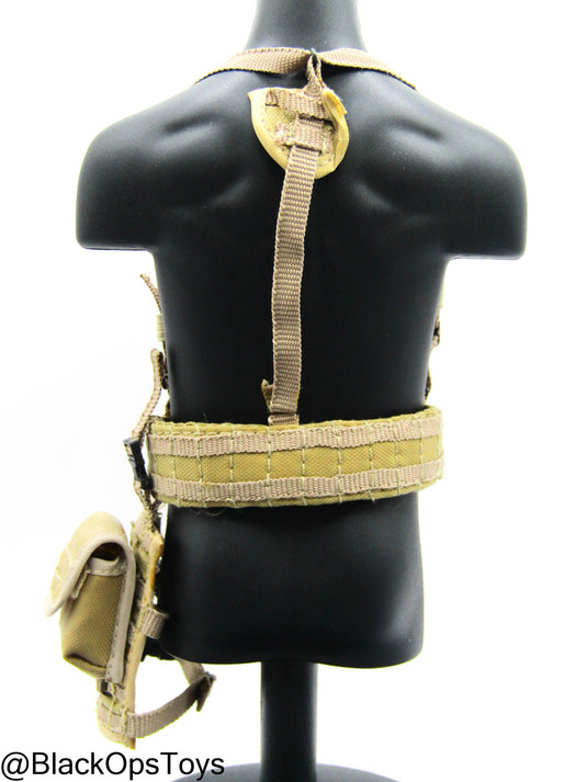 Tan Belt w/MOLLE Pouch Set