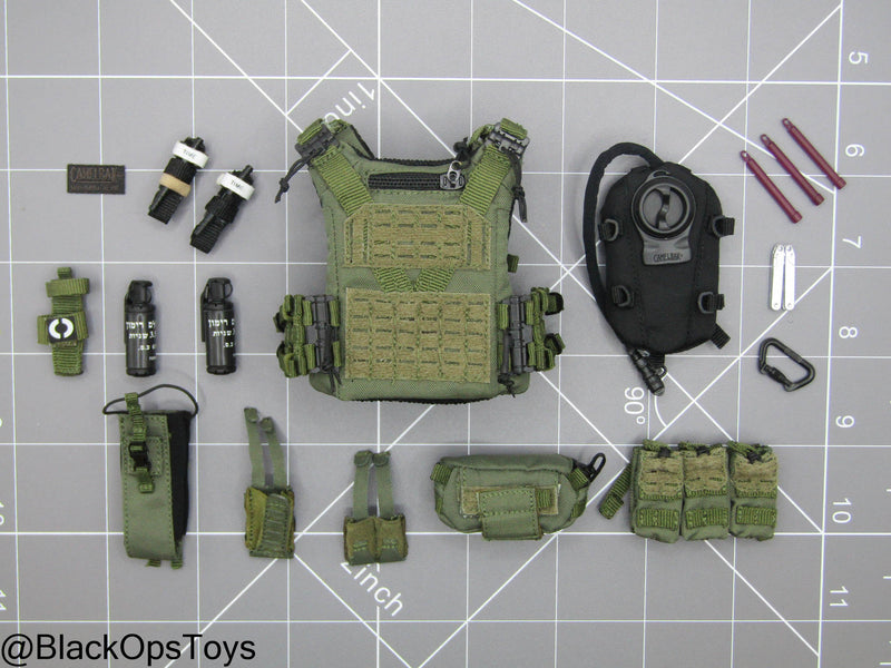 Load image into Gallery viewer, IDF Navy SFU - OD Green MOLLE Plate Carrier Set
