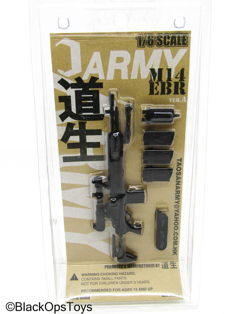 Load image into Gallery viewer, Taosun Army - Black M14 EBR Rifle Set - MINT IN BOX
