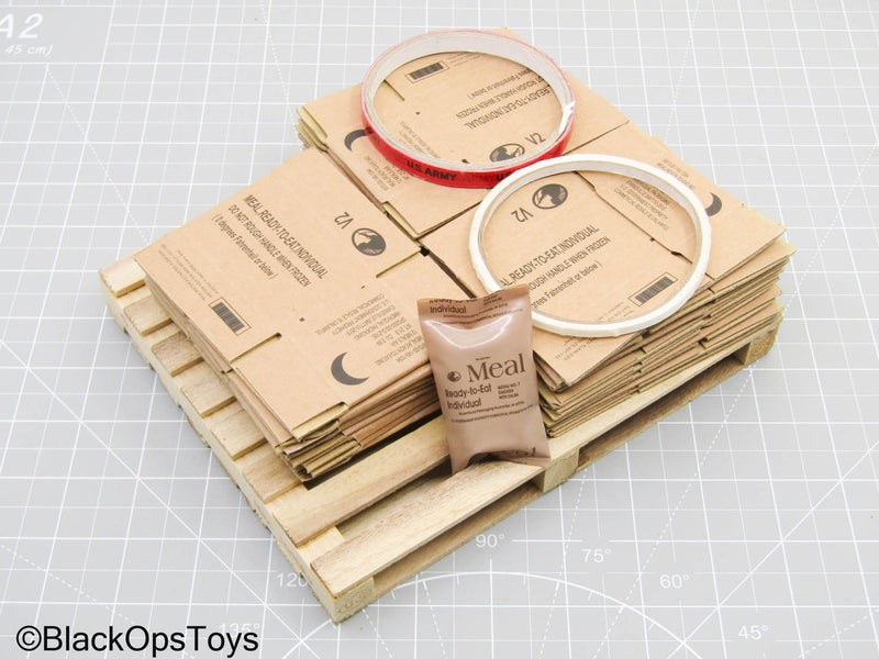 Load image into Gallery viewer, MRE Boxes w/Wooden Pallet &amp; MRE Pouch
