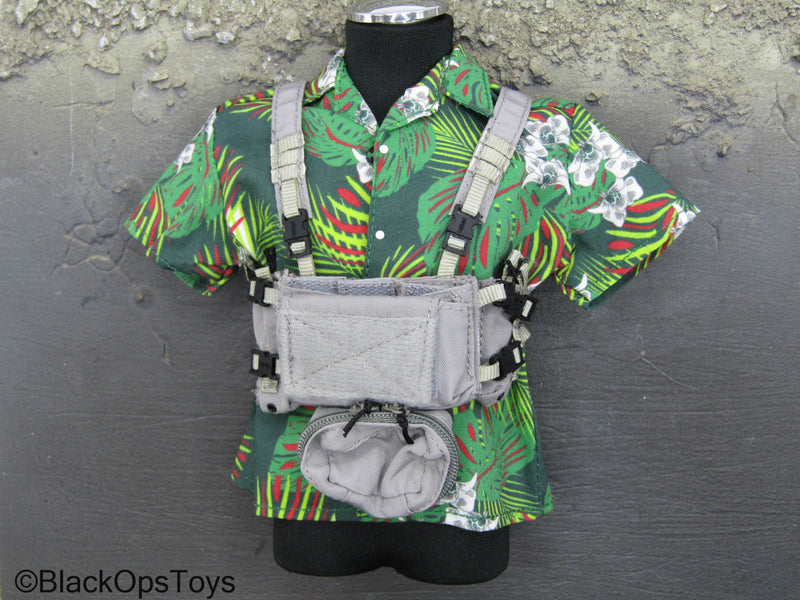 Load image into Gallery viewer, Custom - Tropic Green Shirt w/Grey Chest Rig
