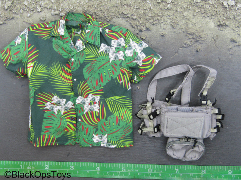 Load image into Gallery viewer, Custom - Tropic Green Shirt w/Grey Chest Rig
