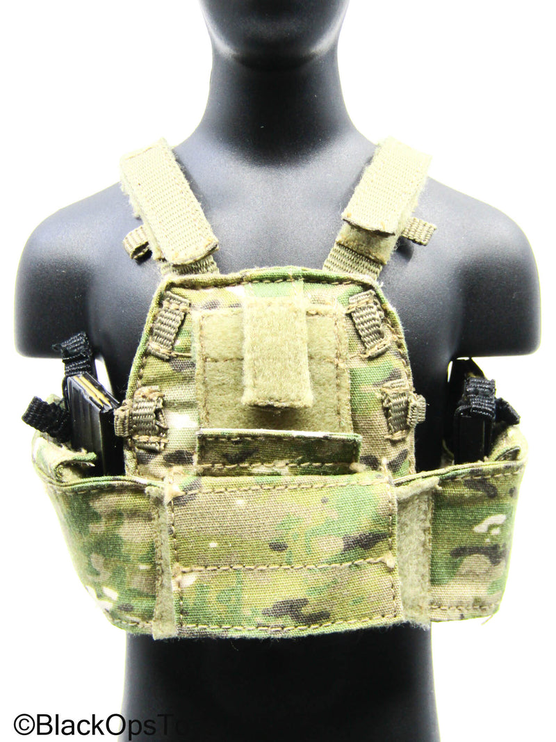 Load image into Gallery viewer, Multicam Camo MOLLE Tactical Plate Carrier w/Mag Set
