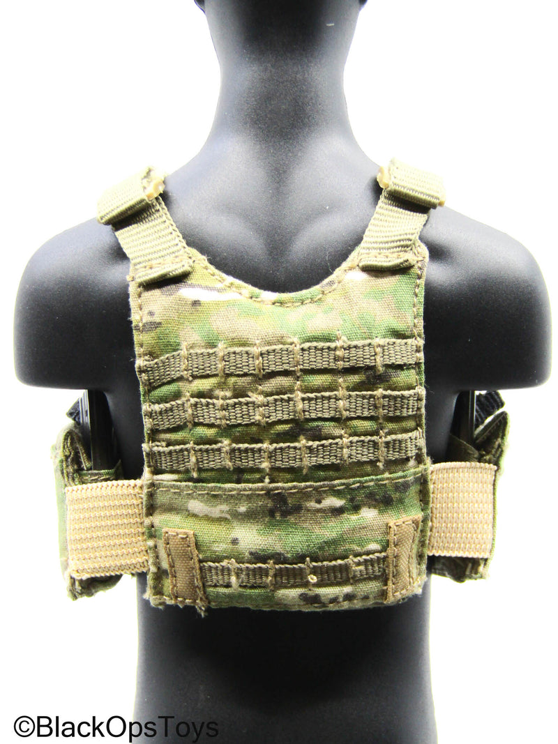 Load image into Gallery viewer, Multicam Camo MOLLE Tactical Plate Carrier w/Mag Set

