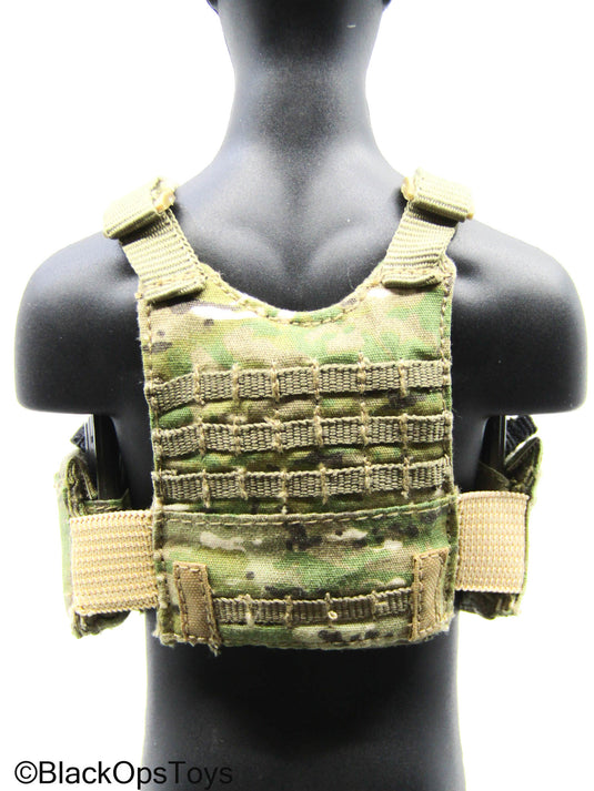 Multicam Camo MOLLE Tactical Plate Carrier w/Mag Set