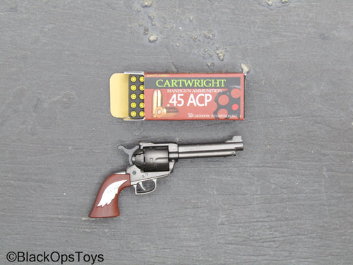 Resident Evil 2 Claire Redfield - .45 Colt Revolver Pistol w/Ammo Box