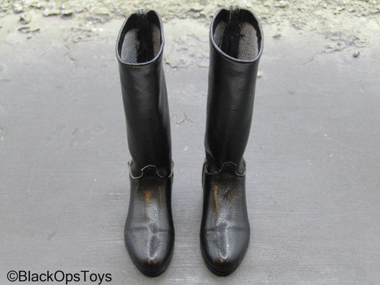 Star Wars - Luke Skywalker - Black Leather Like Boots (Peg Type)