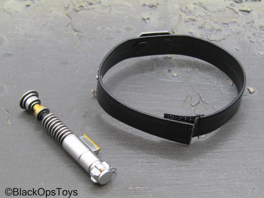 Star Wars - Luke Skywalker - Black Leather Like Belt w/Lightsaber Hilt