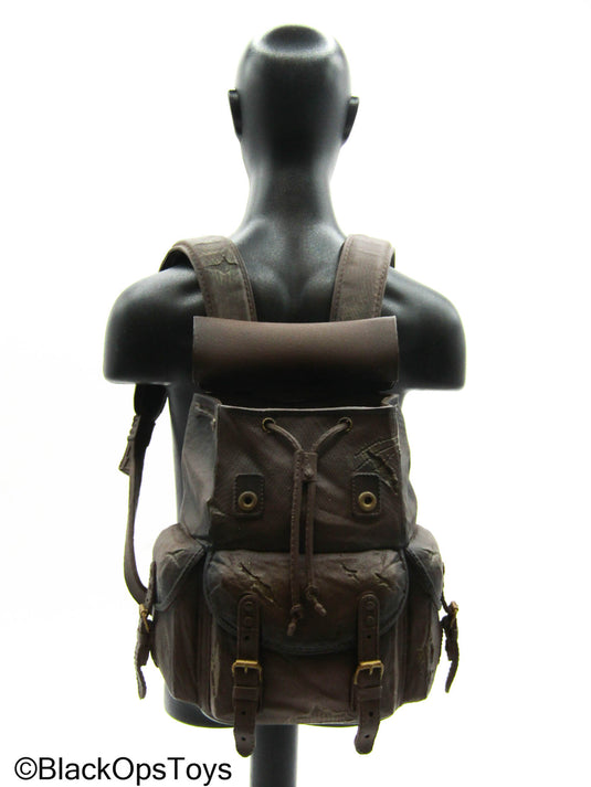 Brown Moulded Backpack