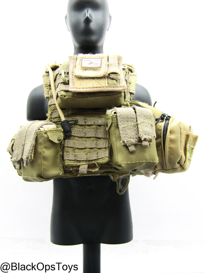 Load image into Gallery viewer, 1st Marine Spec. Op. BN - Tan Plate Carrier w/Pouch Set Type 2
