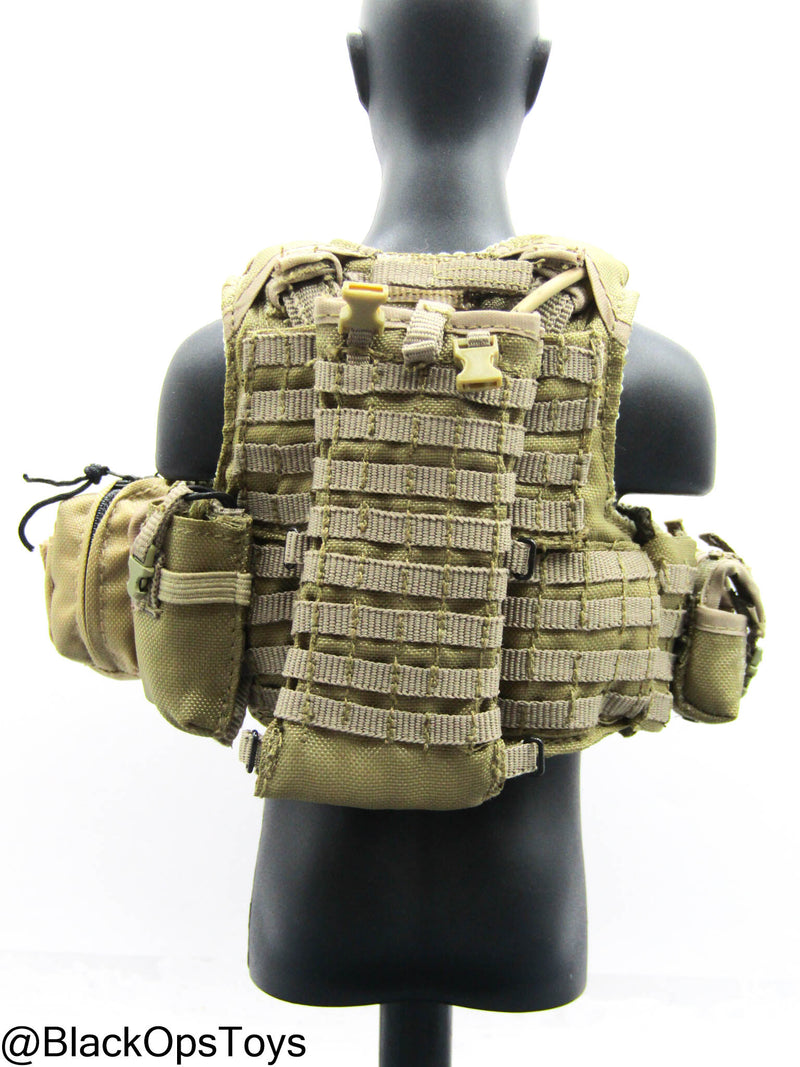 Load image into Gallery viewer, 1st Marine Spec. Op. BN - Tan Plate Carrier w/Pouch Set Type 2
