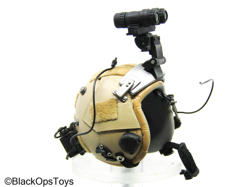 Load image into Gallery viewer, Tan SF HALO Helmet w/Night Vision Goggles
