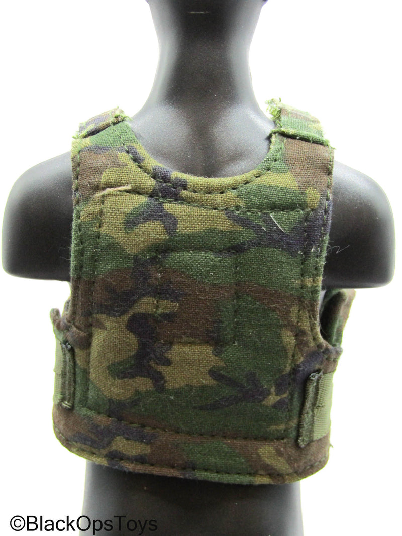 Load image into Gallery viewer, Woodland Camo Plate Carrier Vest
