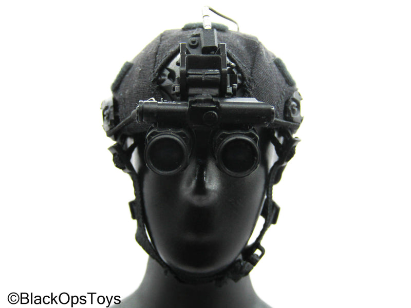 Load image into Gallery viewer, Custom Mich 2001 Helmet w/Black Cover &amp; NVG
