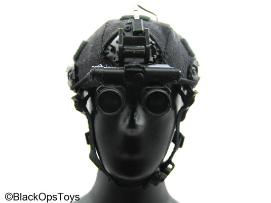 Custom Mich 2001 Helmet w/Black Cover & NVG