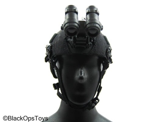 Custom Mich 2001 Helmet w/Black Cover & NVG