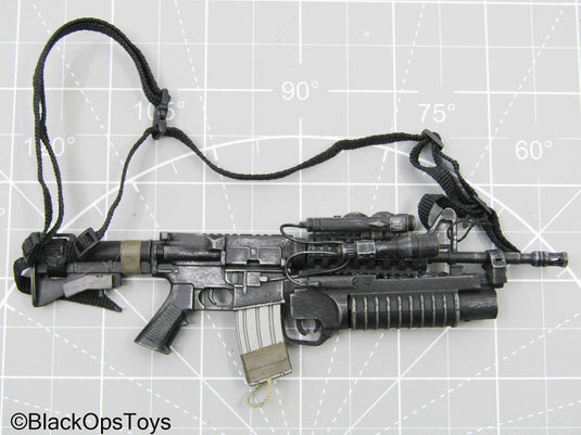 Black M4 Carbine Rifle w/M203 Grenade Launcher (Hot Toys)